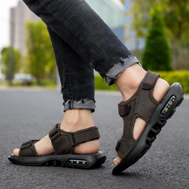 

rubber sandals para de sandalias size summer man unisex masculino male men herren rasteira flops big outdoor leather verano ete