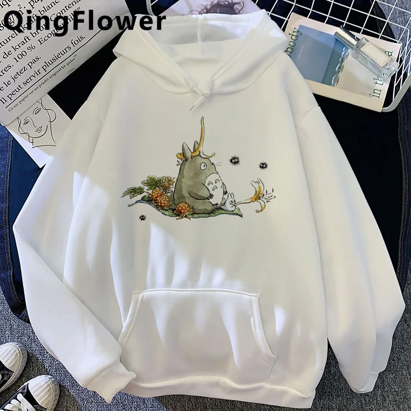 

Totoro Studio Ghibli Miyazaki Hayao hoodies women y2k aesthetic graphic Ulzzang 2021 female clothing Oversized grunge