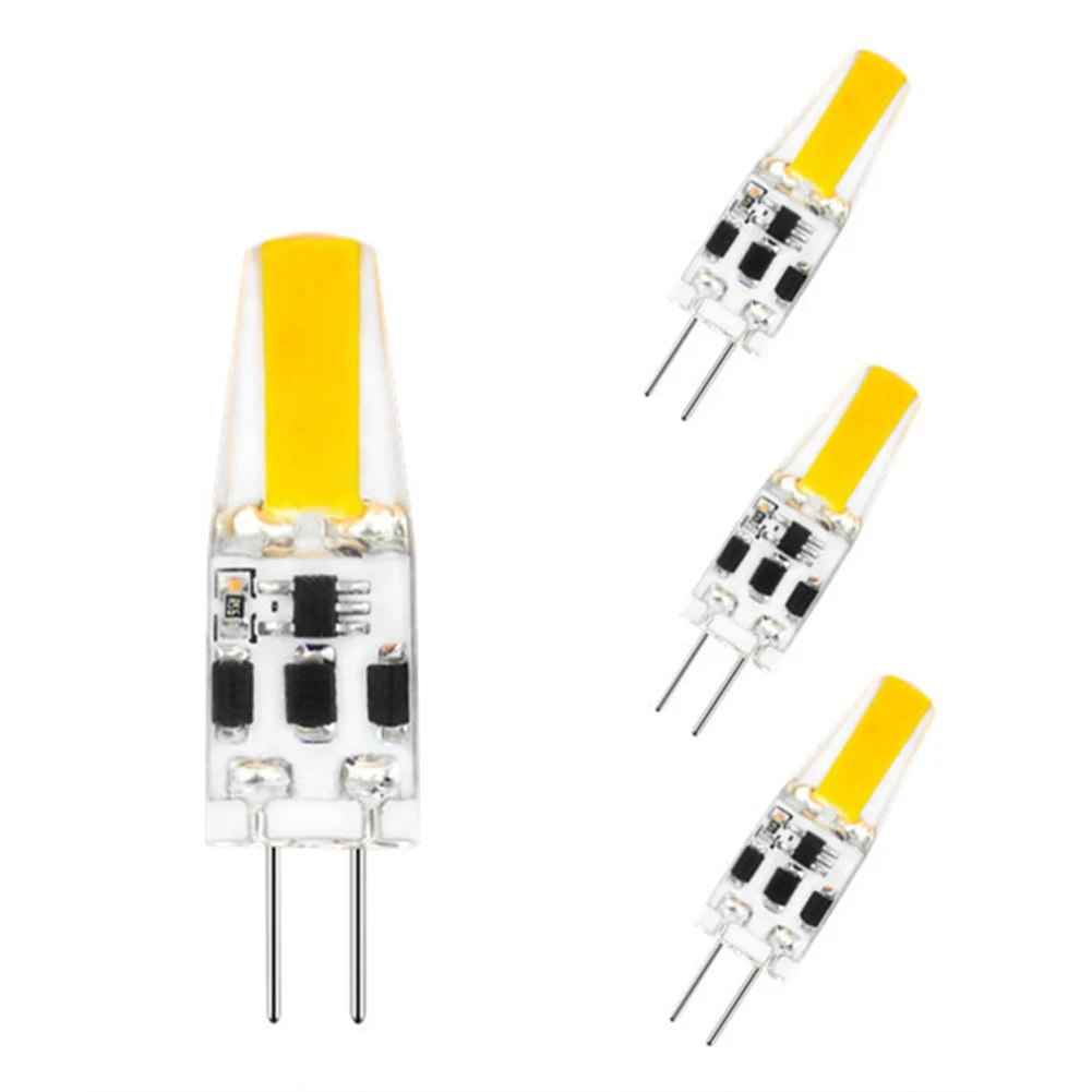 

4pcs Home Mini G4 Dimmable Energy Saving LED Bulb DC12-24V Lamp Hotel COB 2W Silicone Durable No Flickering