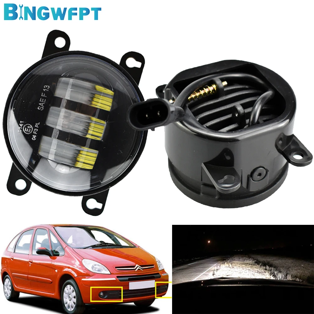 

Daytime Running Light Aluminium Fog Lamp Assembly LED 12V H11 Fog Lights For Citroen Xsara Picasso 2007