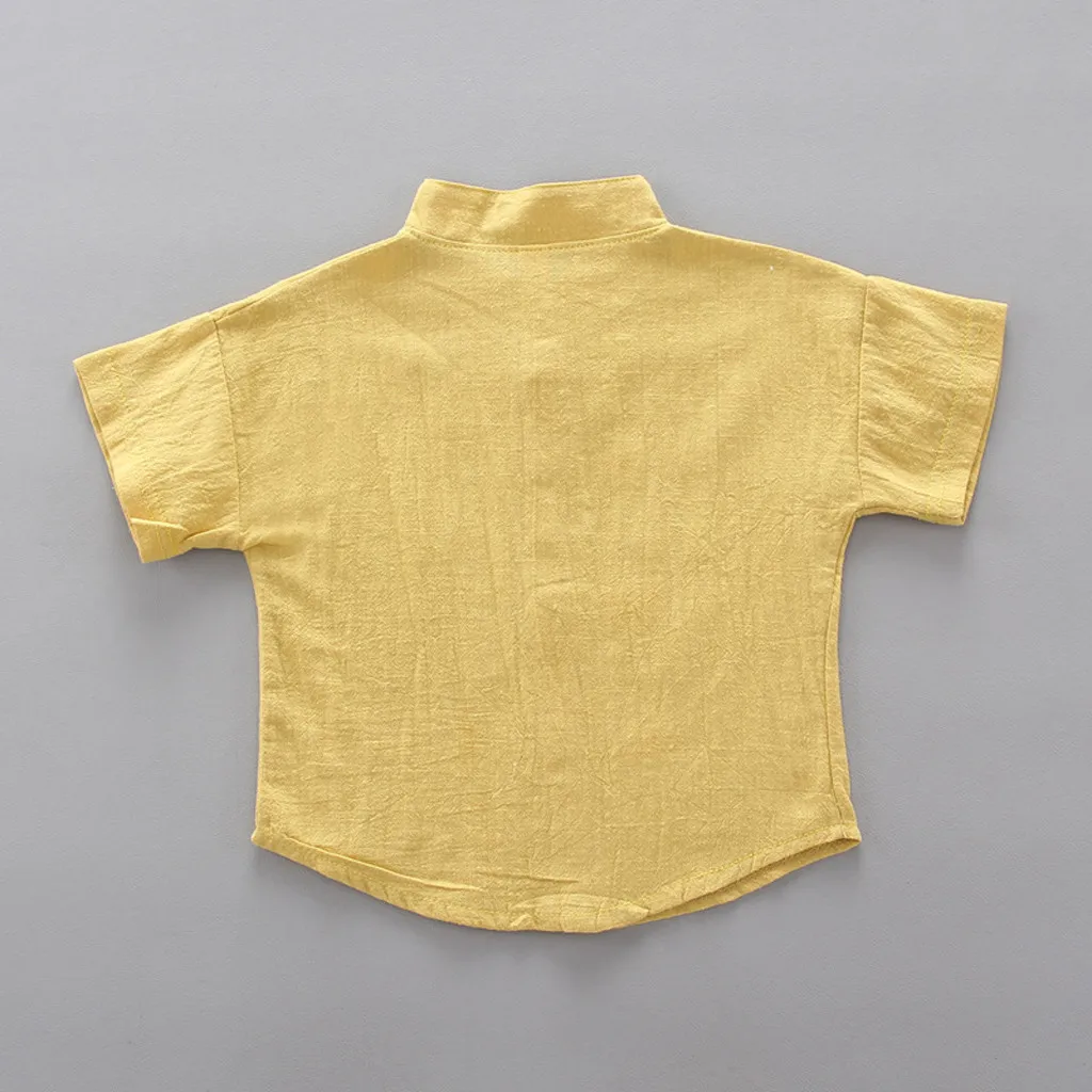 Одежда для детей Повседневная одежда маленьких мальчиков Футболка с буквенным