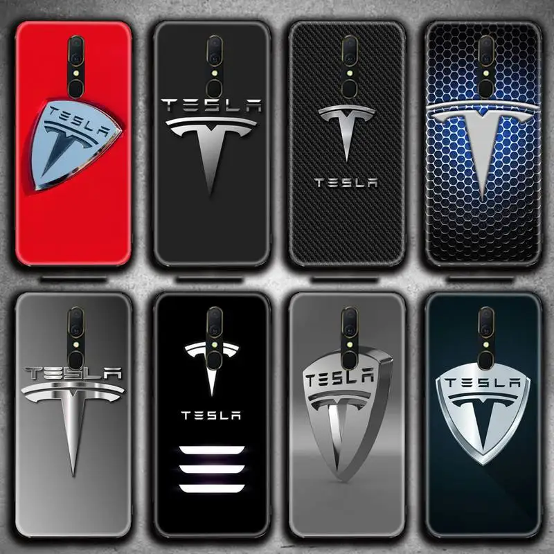 

Super Electric Car Tesla Phone Case For Oppo A5 A9 2020 Reno2 z Renoace 3pro A73S A71 F11