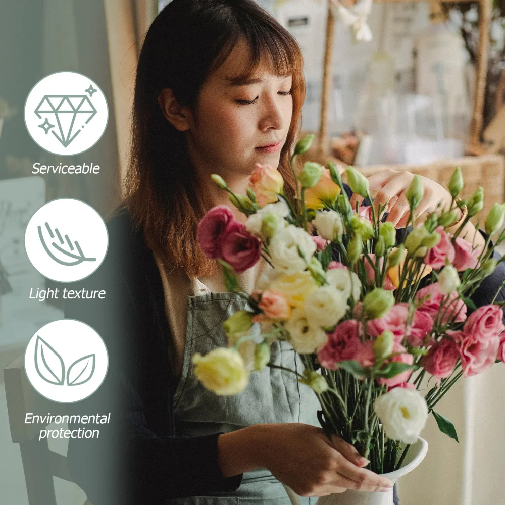 

12PCS Round Flower Packaging Material Dried Flower Mud Fresh Flower Mud (Green)
