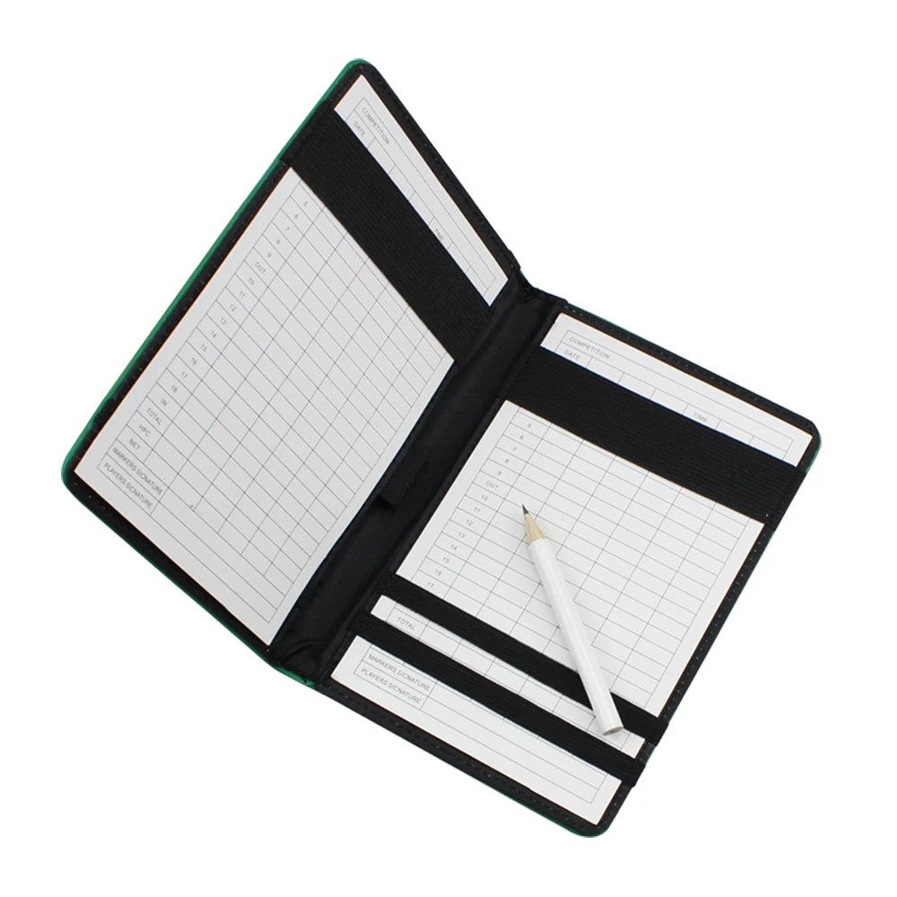 держатель для карт гольфа натуральная кожа книга ведения счета принадлежности |