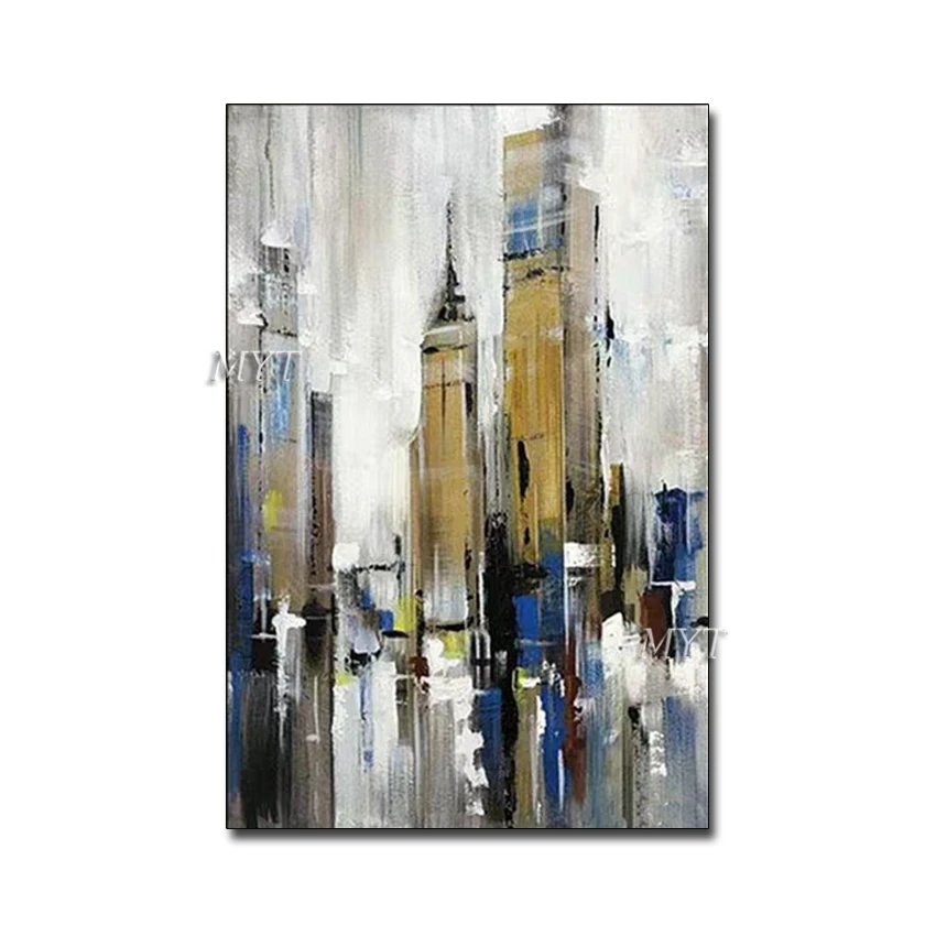 

Домашний декор, демонстрационные картины, Современная галерея, городской пейзаж, искусство, масляная живопись, ручная работа, акриловые кар...