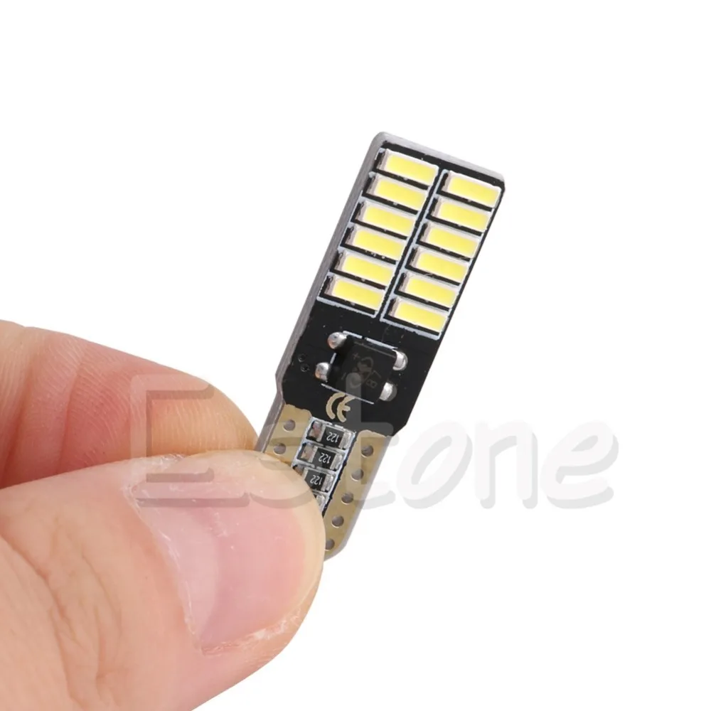 1 шт. белый 24 SMD 4014 светодиодный светильник Лампы Canbus без ошибок 194 W5W