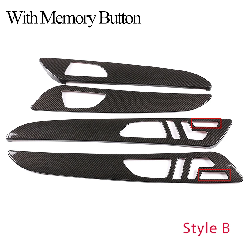 

Для Mercedes benz ML GLE GL Class GLS 320 400 Стайлинг автомобиля ABS углеродное волокно внутренняя декоративная панель двери крышка отделка аксессуары