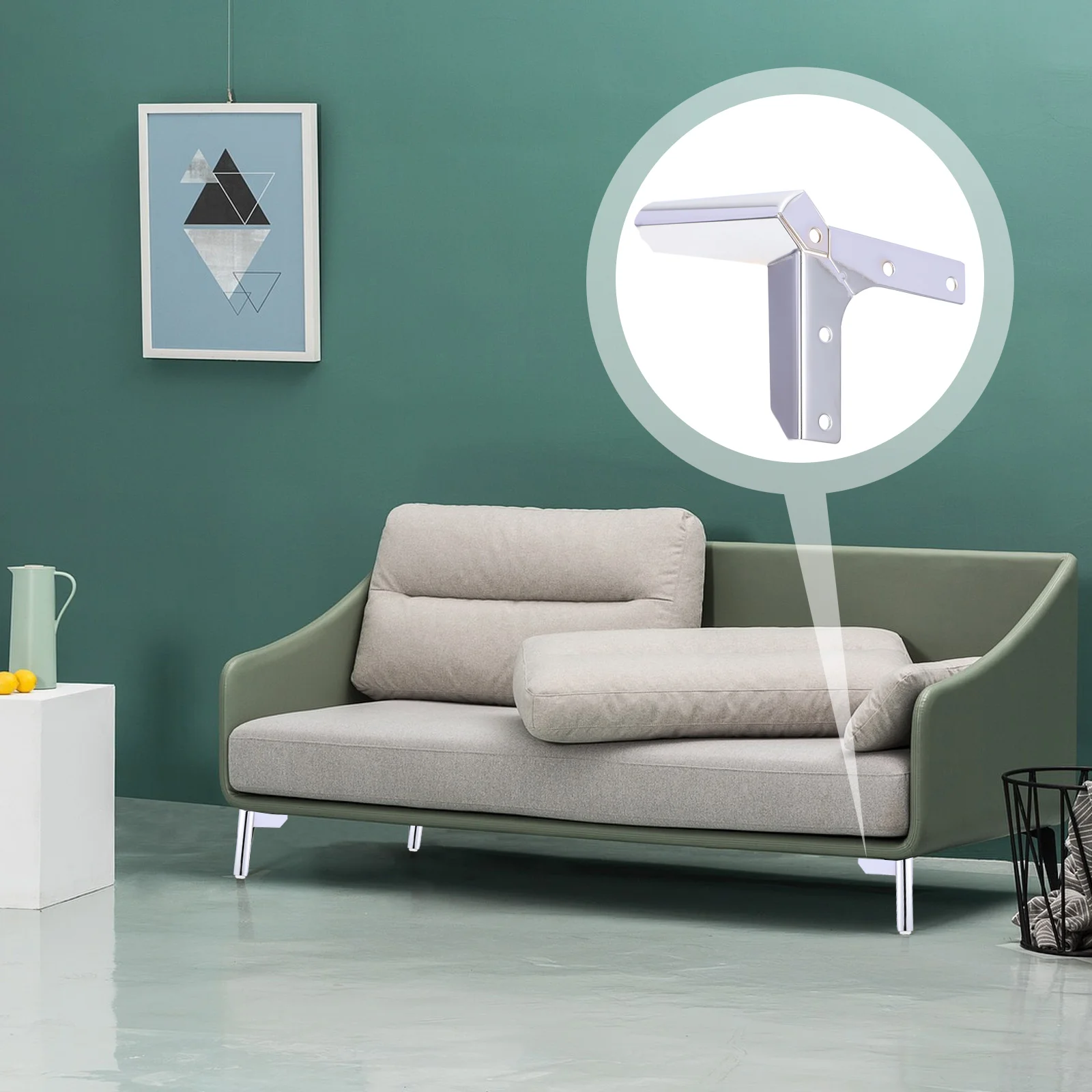

4 Pcs Durable Furniture Legs Iron Cabinet Feet Sofa Feet Furniture Cabinet Feet