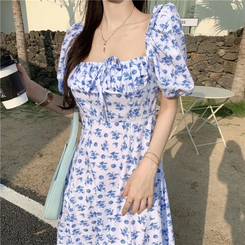 Женский Сарафан Макси повседневный элегантный сарафан с цветочным принтом и