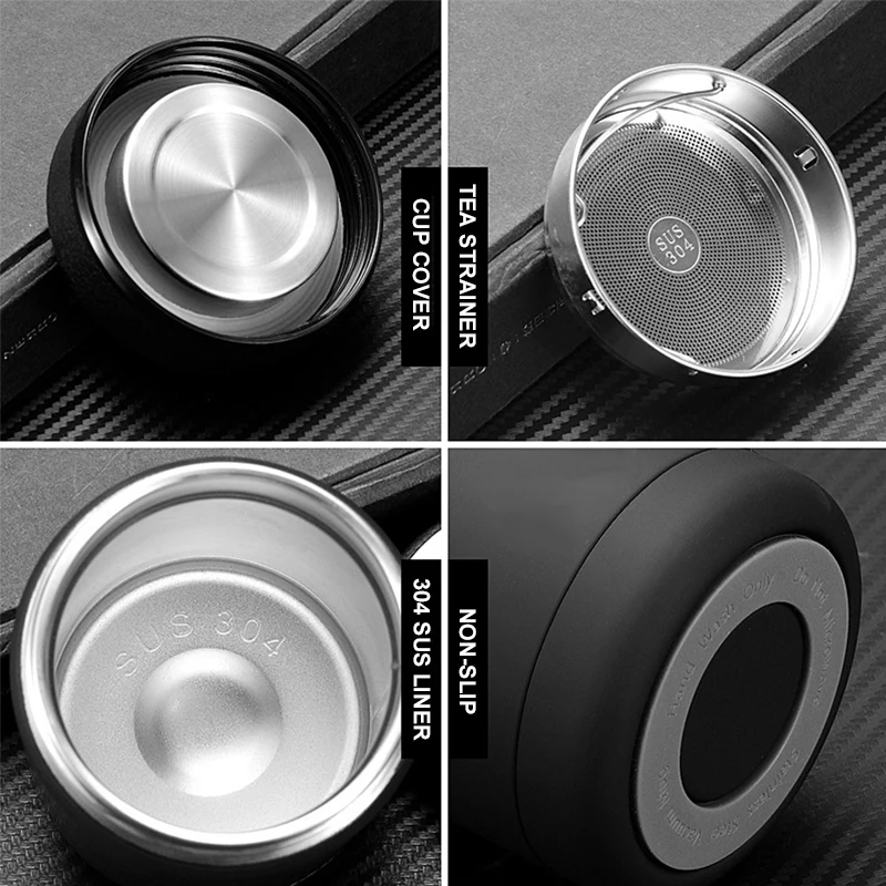 Coffee Boy 304 Stainless Steel Thermos Mug Thermo Cup Men Office Business Vacuum Thermal Bottle For Tea 380ml #BG01 thermocup | Дом и сад