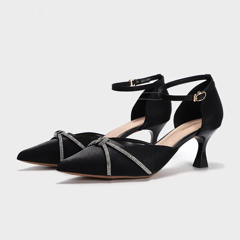 

Женские туфли с острым носком, туфли на тонком высоком каблуке, Повседневные Классические туфли, новинка весны 2022