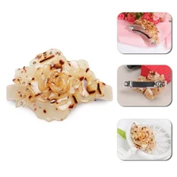 acetate hair barrette camellia women hair ornaments hot selling head adornment sexy prom hair clips