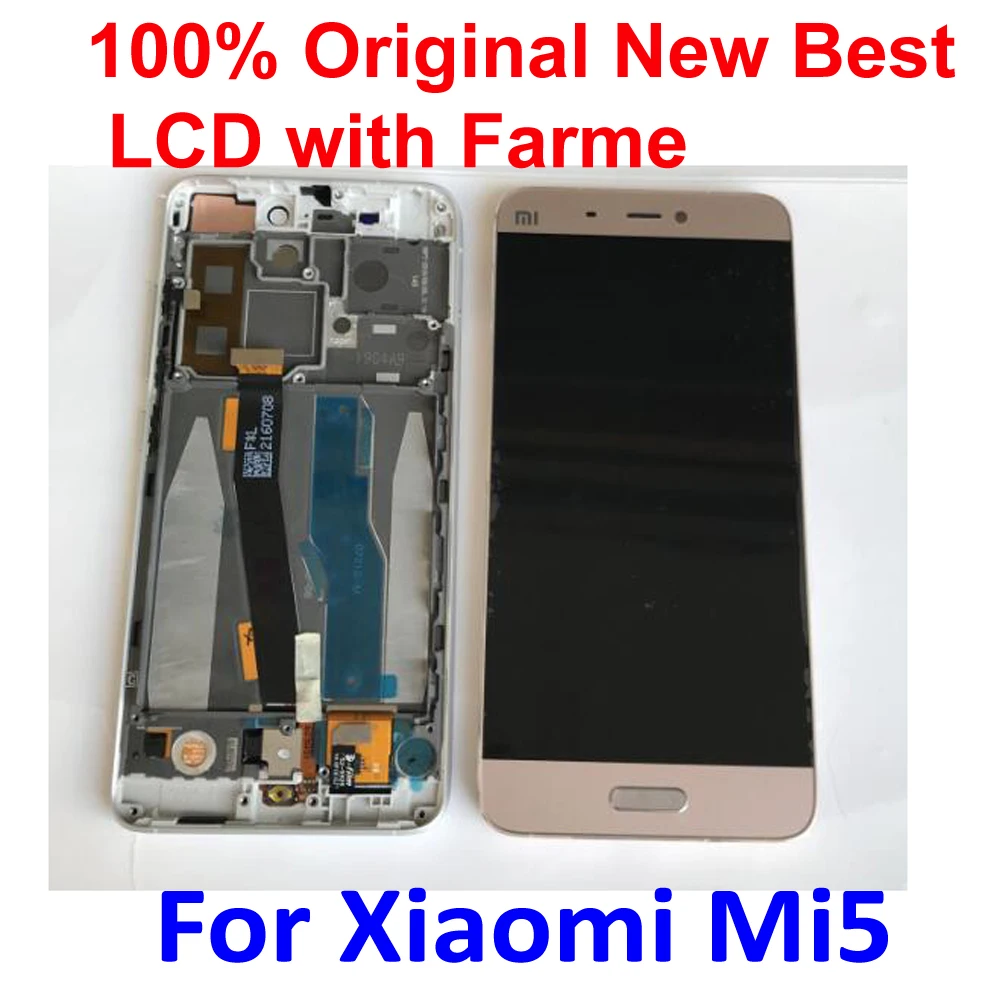 ЖК дисплей с дигитайзером сенсорного экрана в сборе и рамкой для Xiaomi 5 Mi M5 Mi5