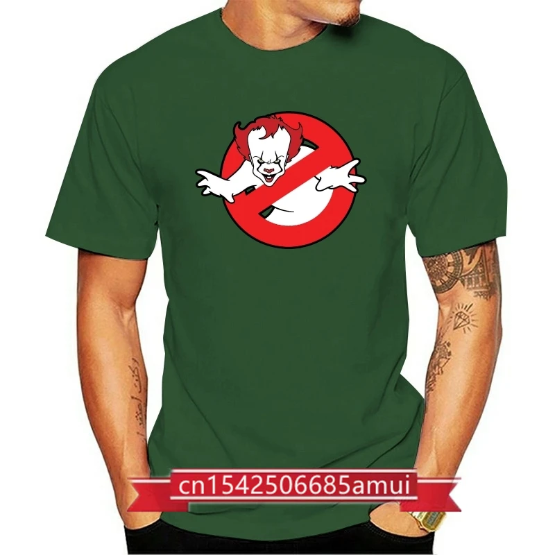

Ghostbuster T-Shirt Pennywise Ghost Parody Design IT Movie 100% Cotton Brand New T Shirts