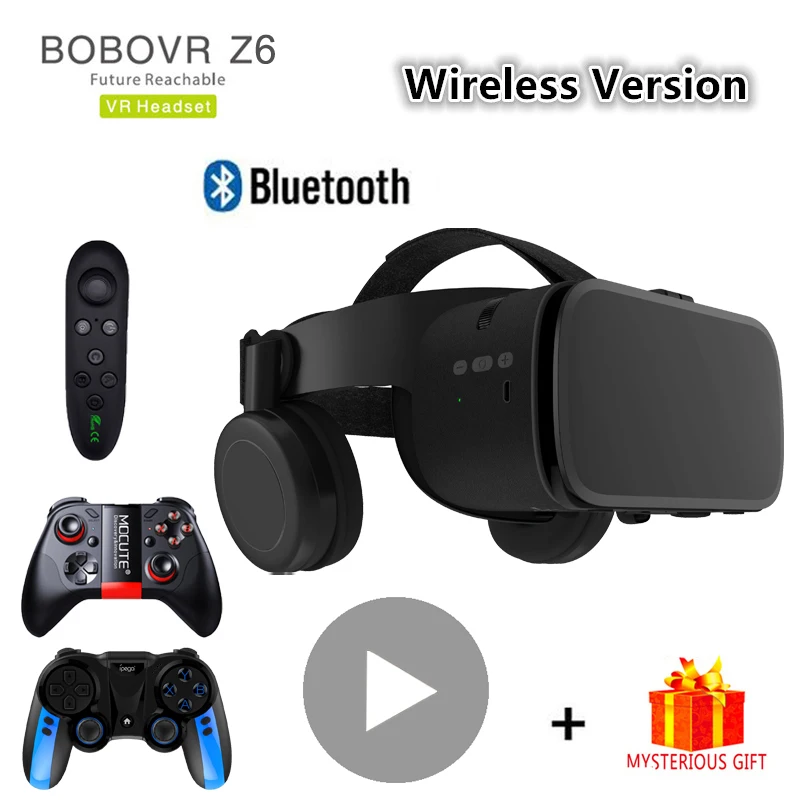 

Очки виртуальной реальности Bobo VR Bobovr Z6, шлем с поддержкой Bluetooth 3 D, для смартфонов