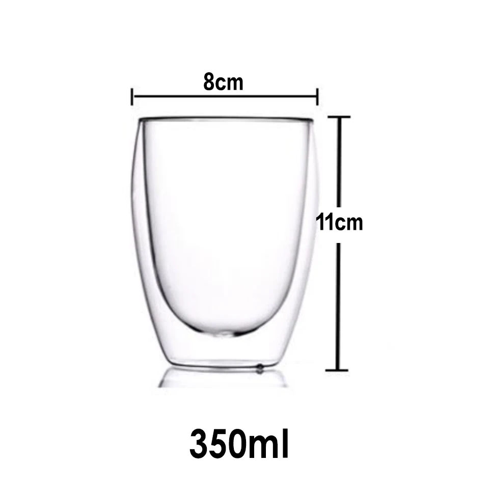 glass cup CB272-B Стаканы с двойным дном Термостойкие двойными стенками Стекло Кофе Чай чашки и кружки Qith двойное дно пивные кружки вина Стекло чашки 80/180/240/250/350/450 мл кружка с двойным дном стакан чашка бокалы чашка с двойным - Цвет: glass cup CB272-B