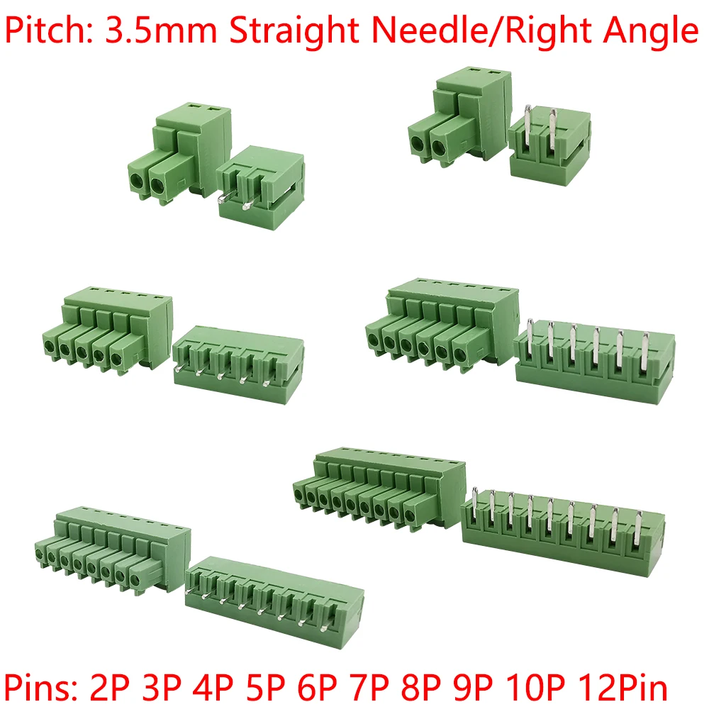 5 пар 15EDG 3 81 мм 08 96 KF2EDG PCB винтовая Клеммная колодка коннектор прямой/прямоугольный