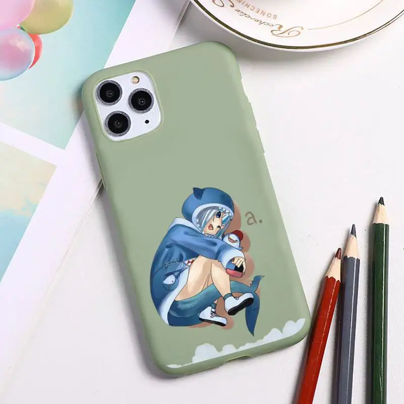 Чехол для телефона Hololive Gura Gawr shark Girl iphone 12 11 Pro Max Mini XS 8 7 6 6S Plus X SE 2020 XR силиконовый
