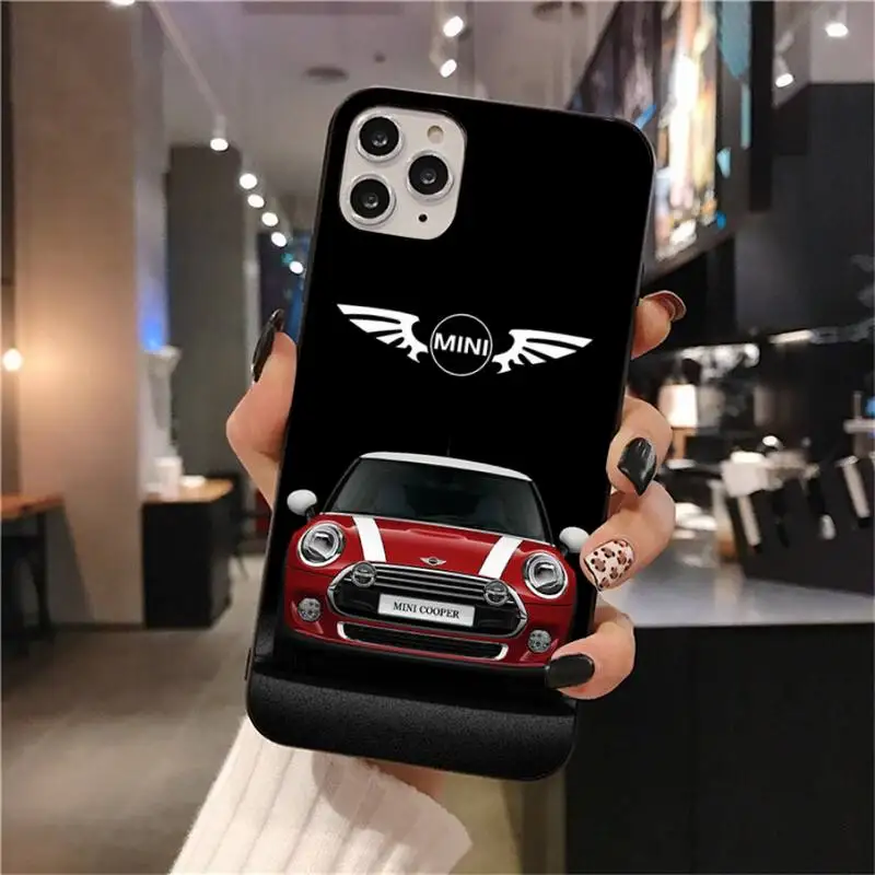 Роскошный автомобильный мини чехол с медным логотипом для телефона iphone 12 pro max 11 XS
