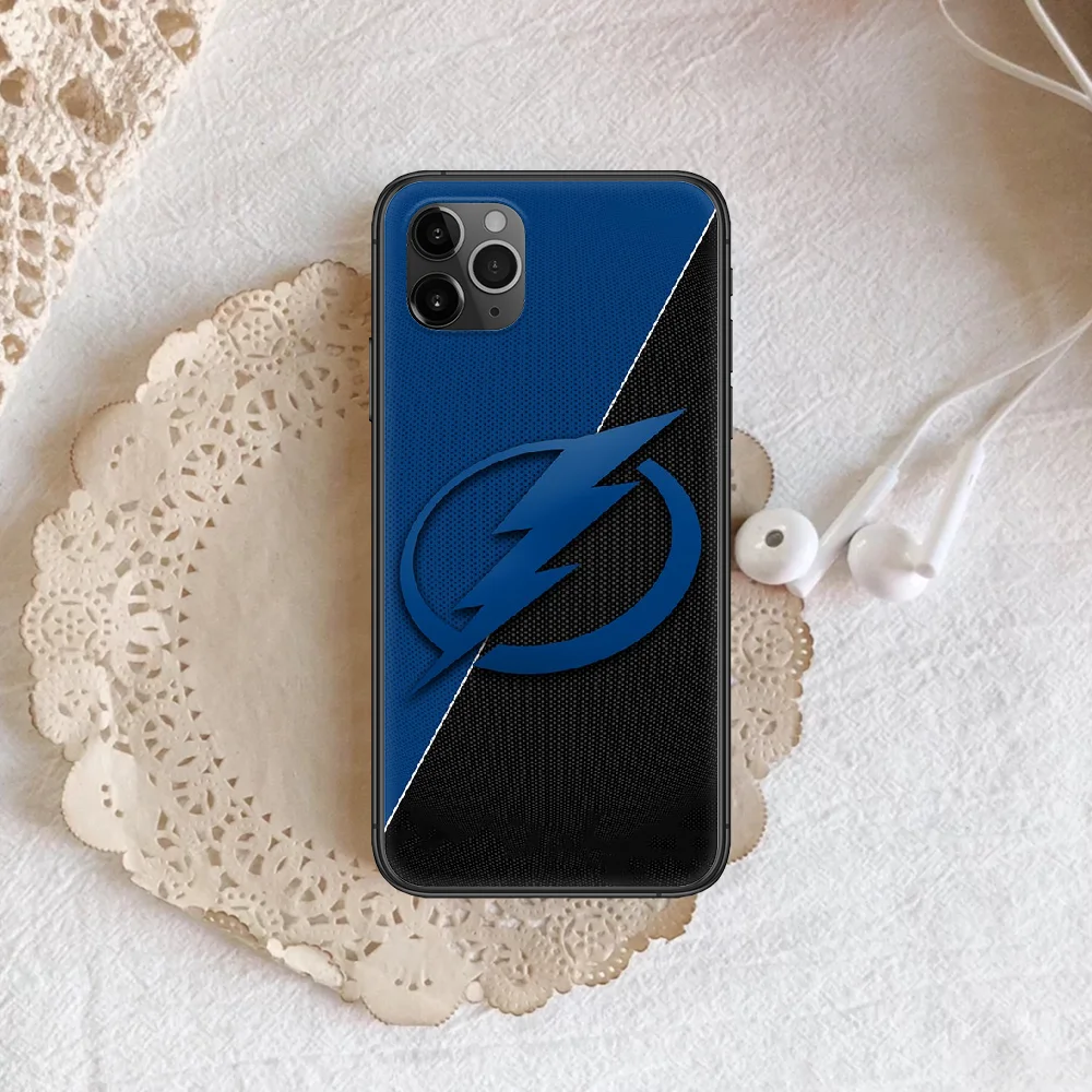 

Tampas Bay Ice Hockeys Lightnings Phone Case Cover Hull For iphone 5 5s se 2020 6 6s 7 8 12 mini plus X XS XR 11 PRO MAX black