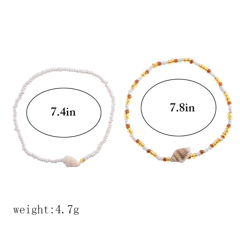 Браслеты на ногу для женщин и девушек амулетные украшения из разноцветных бусин