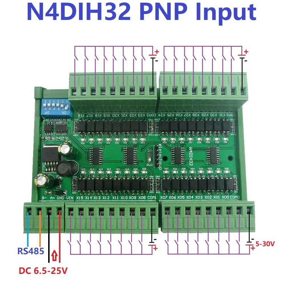DC 12 В 24 32 канала оптически изолированный вход PNP NPN переключатель цифровой