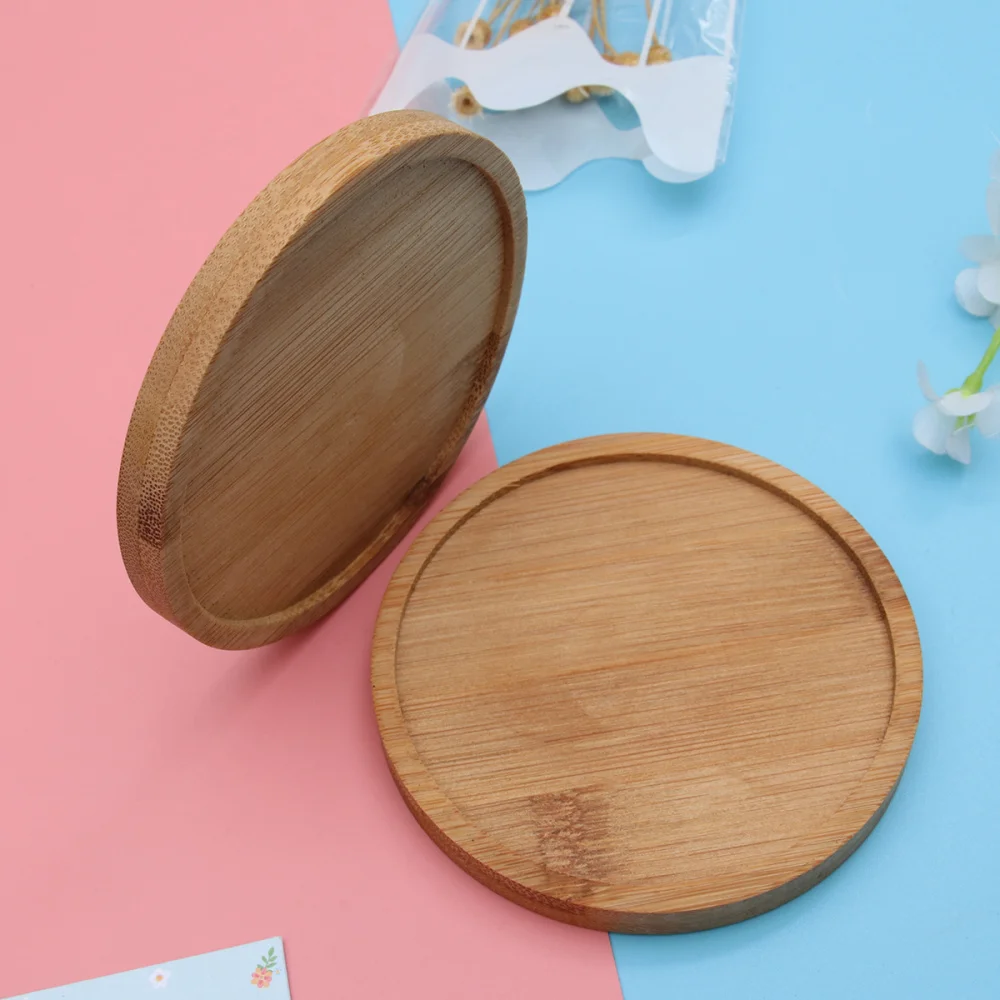 10 шт бамбуковые прослойки в завод блюдце горшок для растений поднос круглый