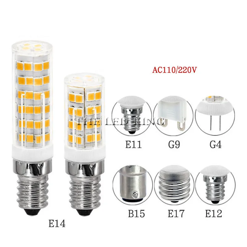 1 шт./лот 7 Вт 9 12 15 Bombillas AC220V SMD2835 галогенная лампа 360 Угол луча G4 led 110v Рождественский