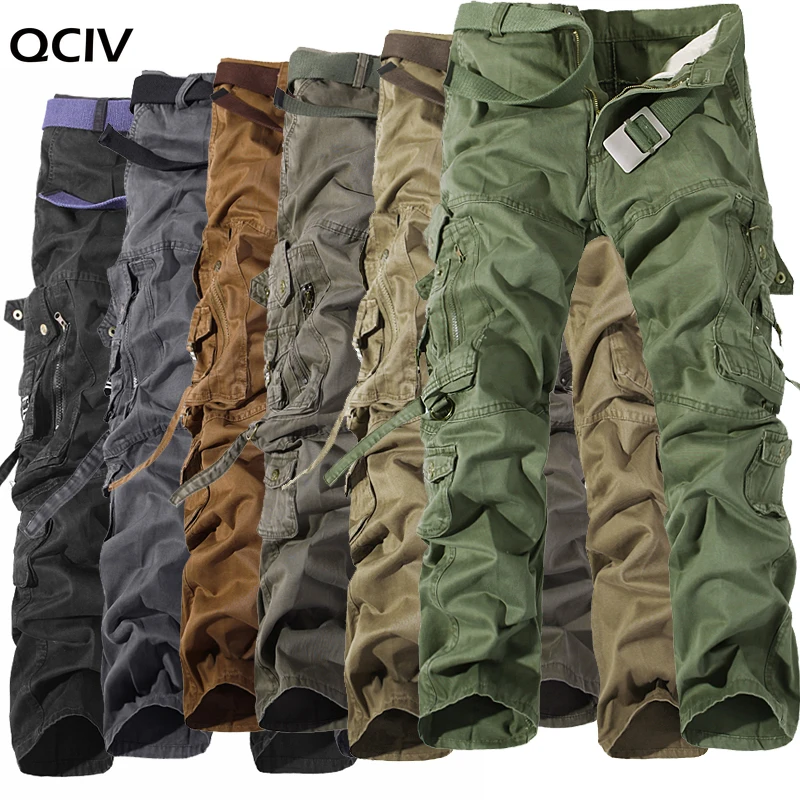 

Military pants men Multi-pocket washed overalls men loose cotton pants male cargo pants for men trousers,size 28-42