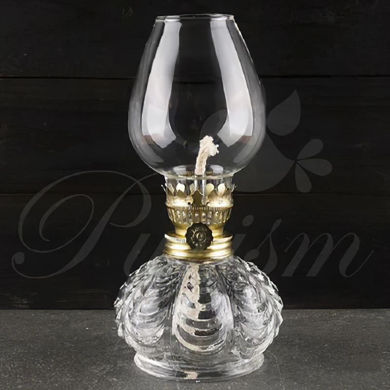 

Настольная прозрачная стеклянная керосиновая лампа в стиле ретро, Бездымная каминная лампа в стиле кантри, масляная лампа, украшение для до...