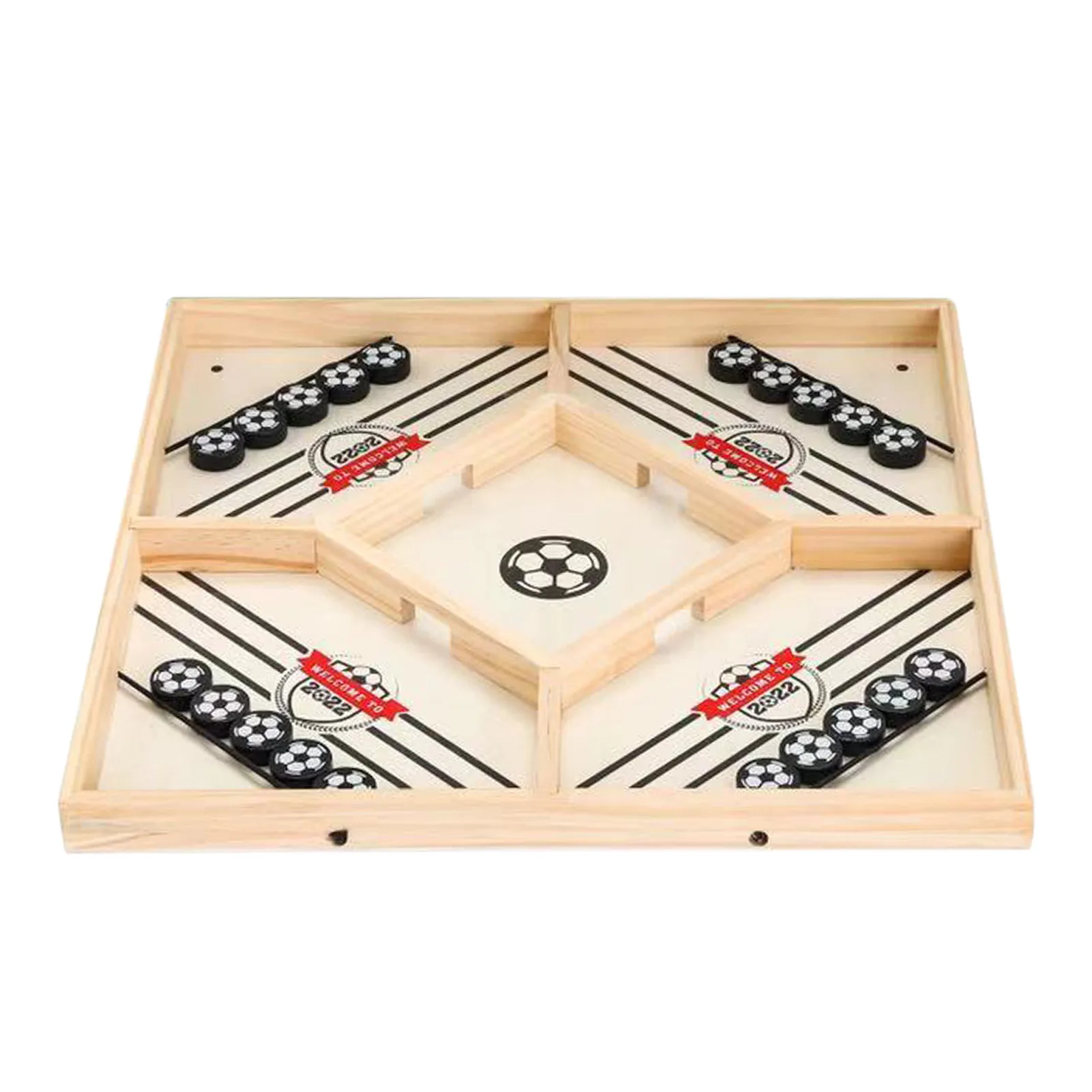 Table Hockey Slingshot Game For Adult And Children Folding Wooden Fast Sling Puck Game Family Party Games