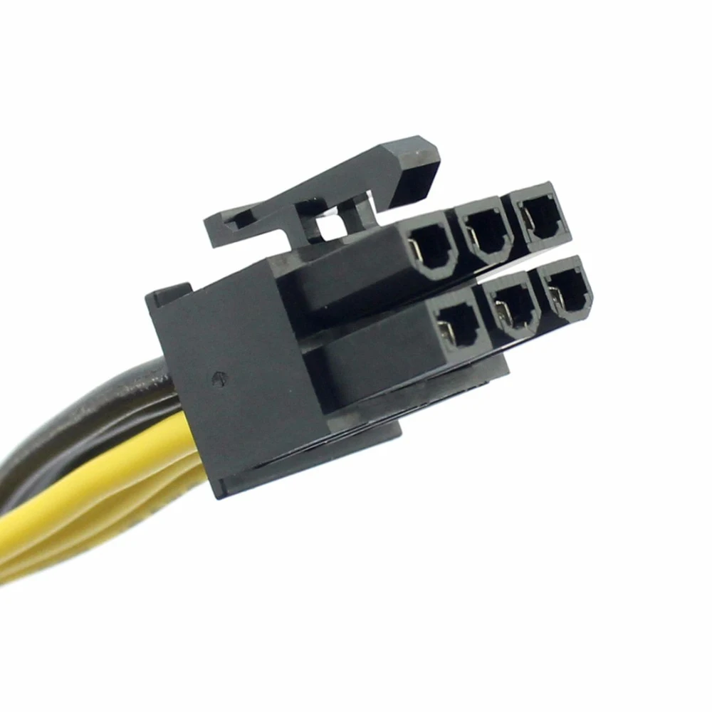 

5pcs PCI-E 6Pin to Dual 6+2-pin Power Splitter Cable 18AWG Graphics Card 6Pin to Dual 8Pin PCIE PCI Express Power Cable