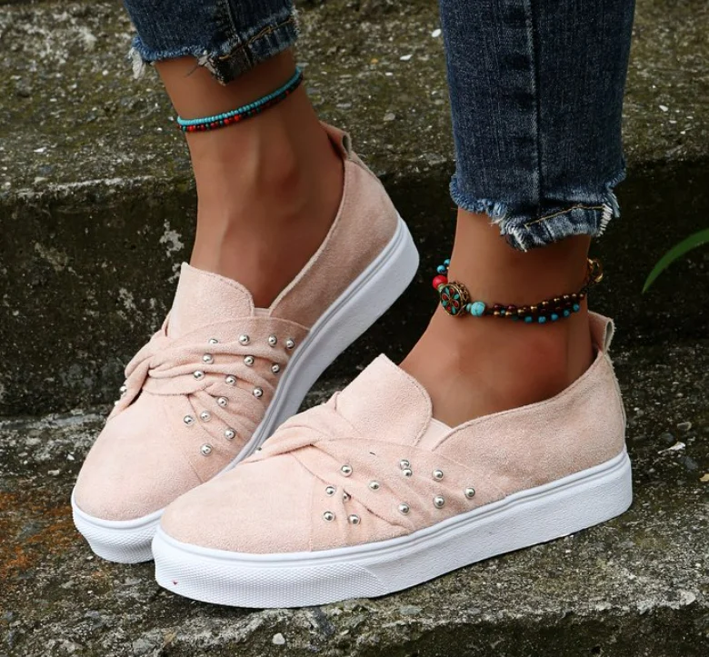 

Comfortable New Women's Flat Shoes Students Breathable Comfortable Casual Loafer Shoes