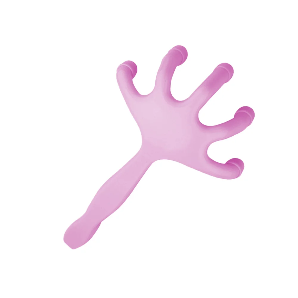

Mini Full-Body Massager Head Massager Back Scratch Tool Five Finger Shape Massager for Home Travel Rosy
