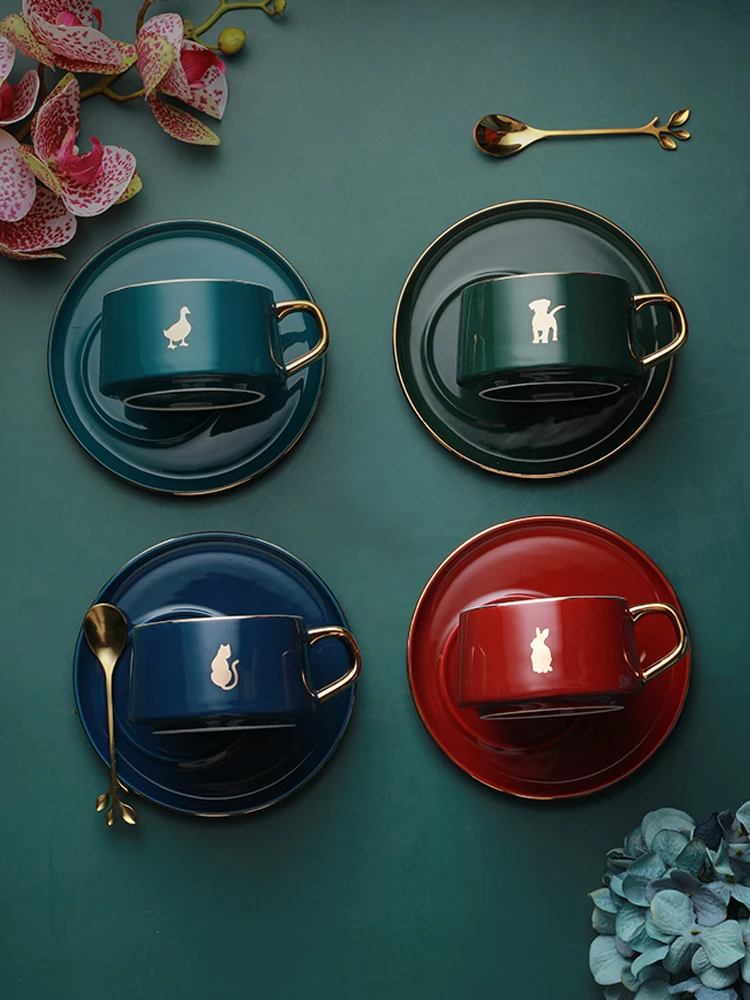 Фарфоровая британская кофейная чашка и блюдце роскошная королевская