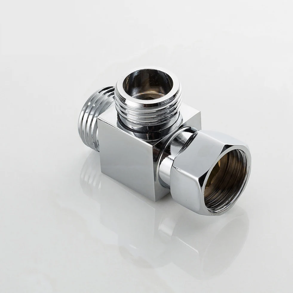 G1/2 дюймовый T образный адаптер для ванной комнаты тройник соединительный клапан