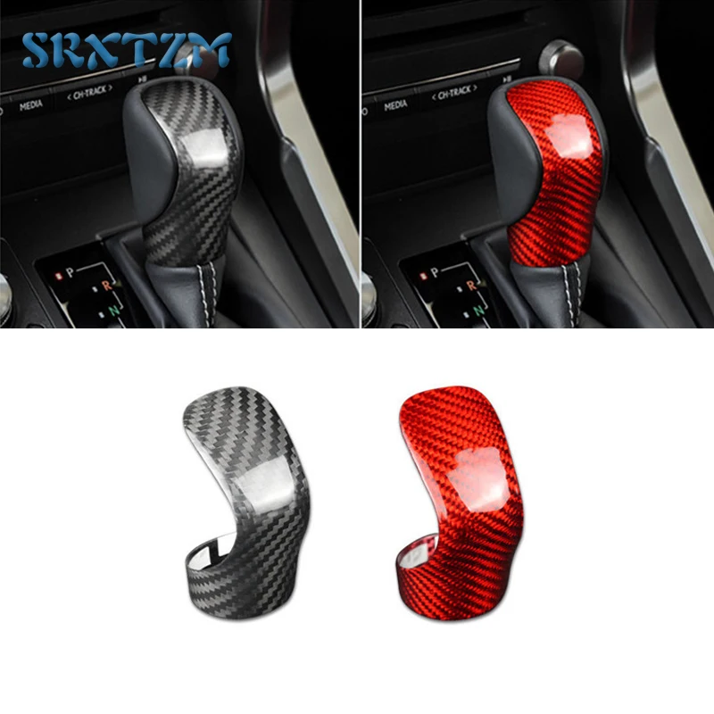 

Carbon Fiber Gear Shift Knob Cover Trim For Lexus RX IS ES NX RC RX200t RX350 RX400h IS250 IS300 ES250 ES300h ES350 NX300h