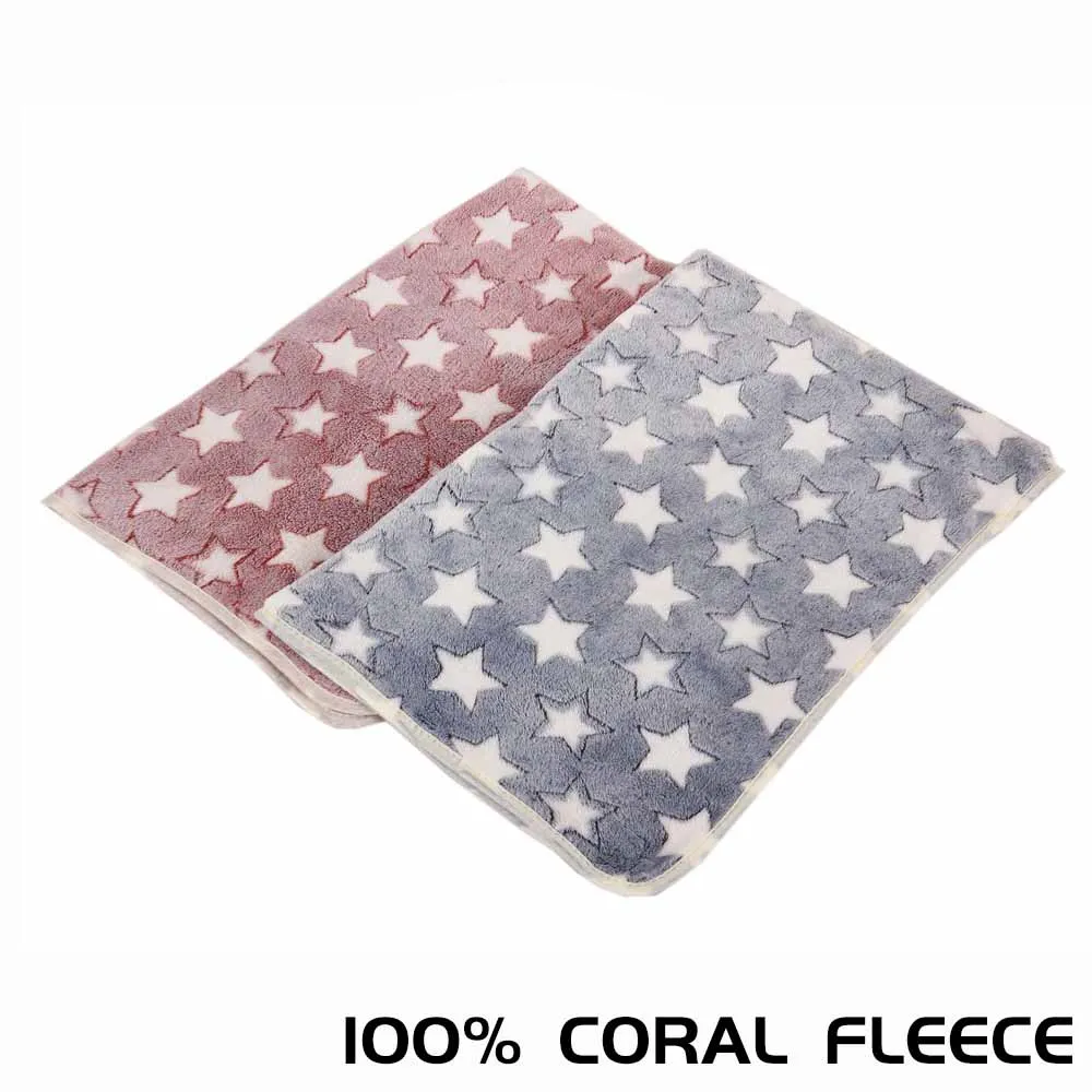 100% Коралловое Флисовое одеяло для кошек и собак мягкий удобный большой коврик