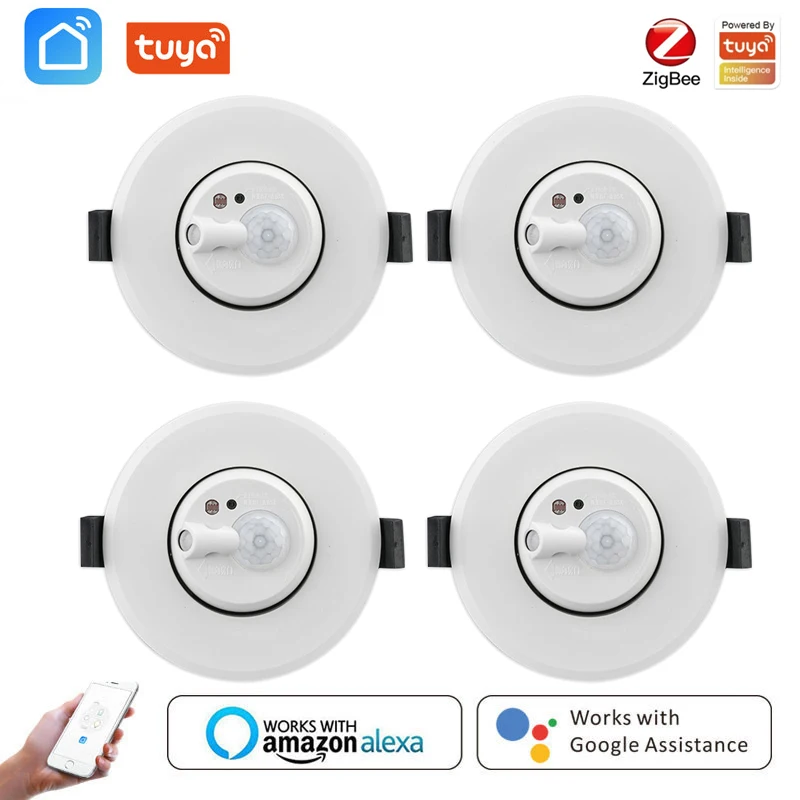 

Датчик человеческого тела ZigBee Tuya, беспроводной смарт-датчик движения, с приложением