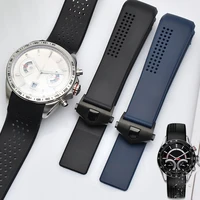 tpu watch bracelet for tag heuer carrera watch chain 20 22 24mm silicone watch strap rubber watch band chain watch accessories