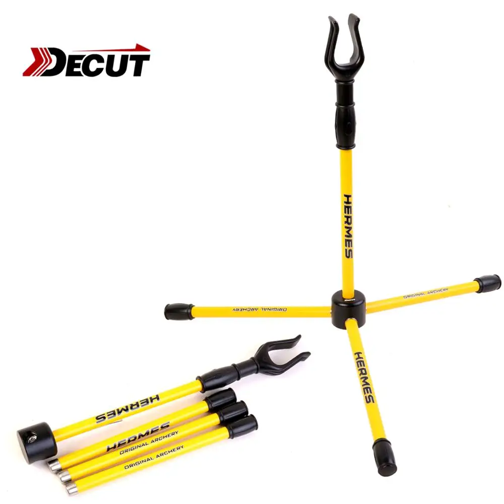 

Decut Archery Bow Stand Aluminum Rack Detached Bow stand Holding for Traditional Recurve Bow and Longbow