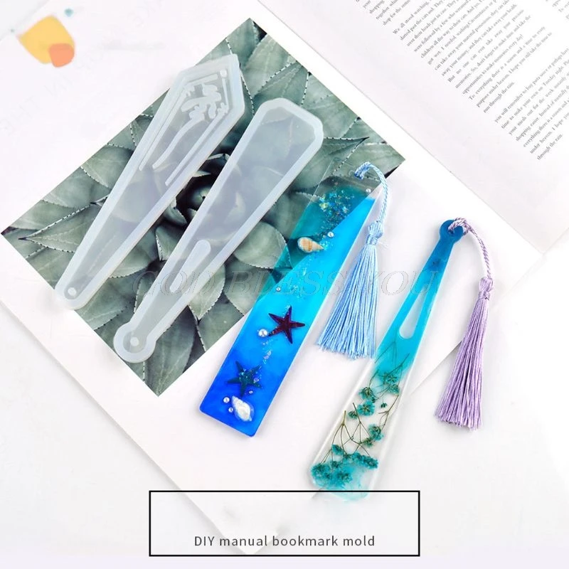 Самодельная маркерная Закладка форма зеркальная силиконовая формы для литья эпоксидной смолы инструменты