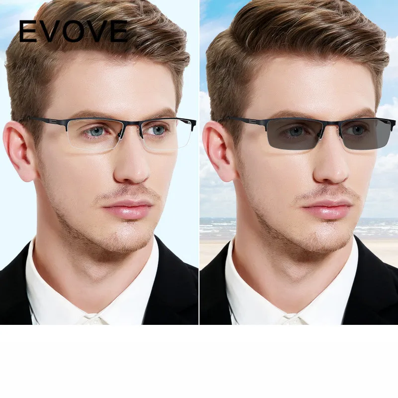 Фотохромные очки Evove мужские солнцезащитные очки-хамелеон для близорукости с