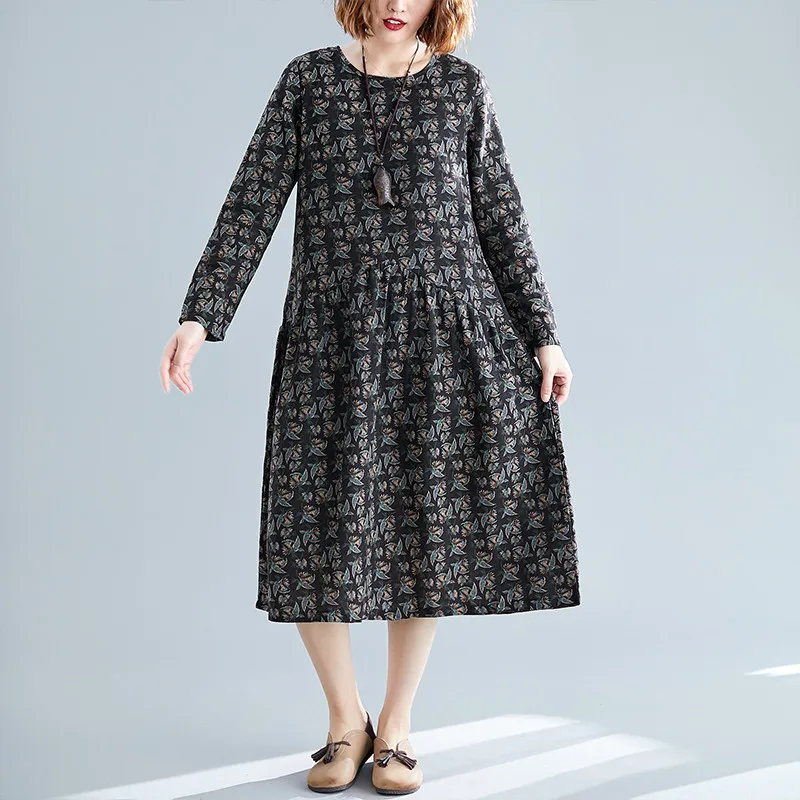 Винтажное хлопковое льняное платье повседневное свободное праздничное с