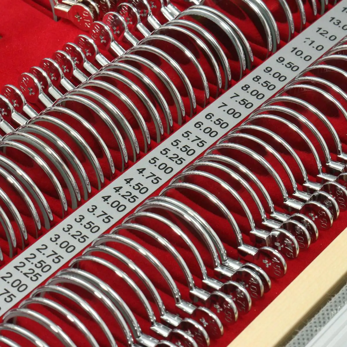 Набор оптических пробных линз KIWARM 266 шт. металлический обод алюминиевый чехол