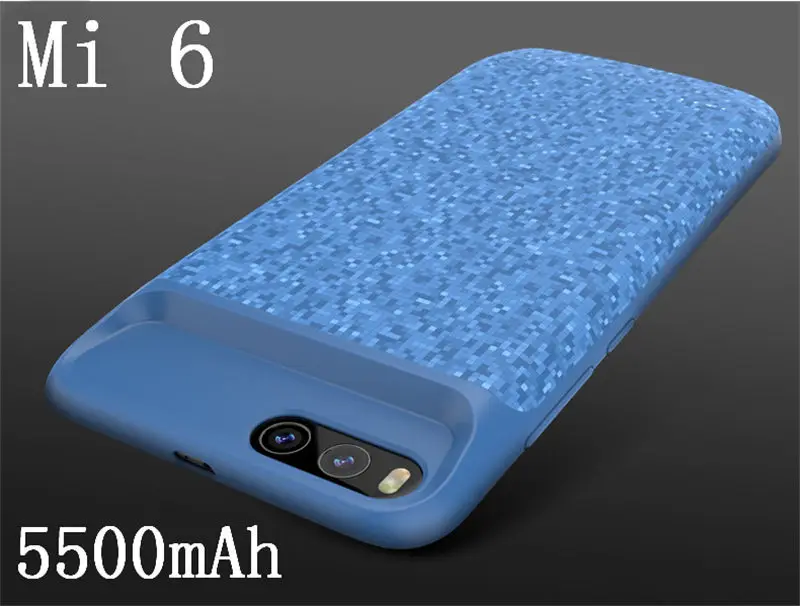 For Mi 6 Blue NENG 4700 мАч чехол для зарядного устройства для xiaomi Mix 2 2s Чехол для внешнего зарядного устройства резервный внешний аккумулятор чехол для зарядки для xiaomi 6 6X - Цвет: For Mi 6 Blue