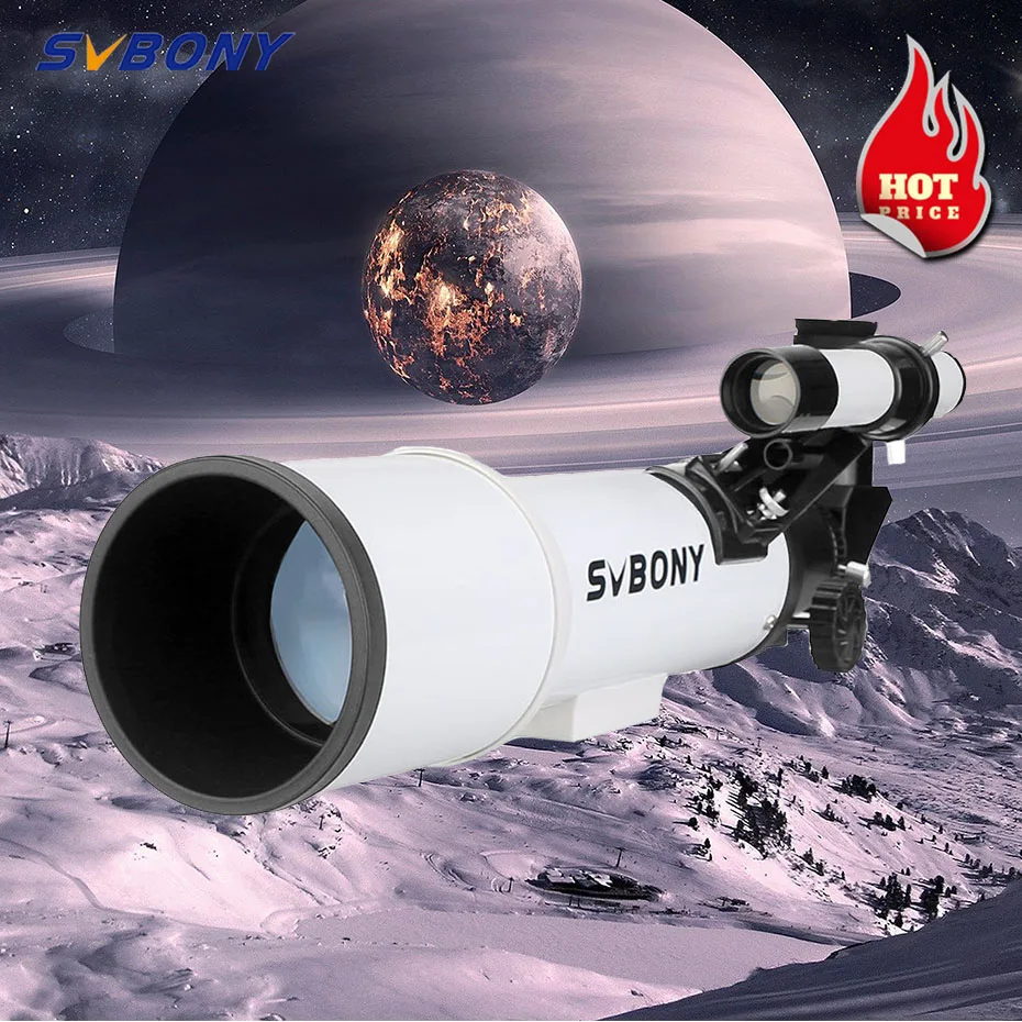Рефракционный телескоп SVBONY SV501 70 / F6 (без подставки) подходит для детей взрослых