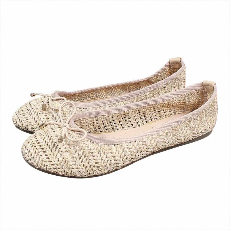 

Breathable Shoes Large Size Women Round Toe Bow-Knot Soft Female Footwear Casual Sneaker Shallow Mouth Tennis Big Size Butterfly