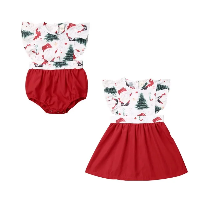 Коллекция 2019 года милая Одежда для маленьких девочек на Рождество Одинаковая