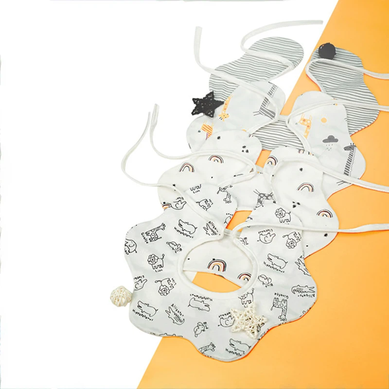 

Baby Bibs 360 Degree Rotation Muslin Baby Kids Bandana Burp Cloth Soft Newborn Infant Saliva Towel Baby Stuff